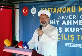 Diyanet İşleri Başkanı Ali Erbaş, Şehit Ahmet Şahan adına Kur’an Kursu açılışına katıldı