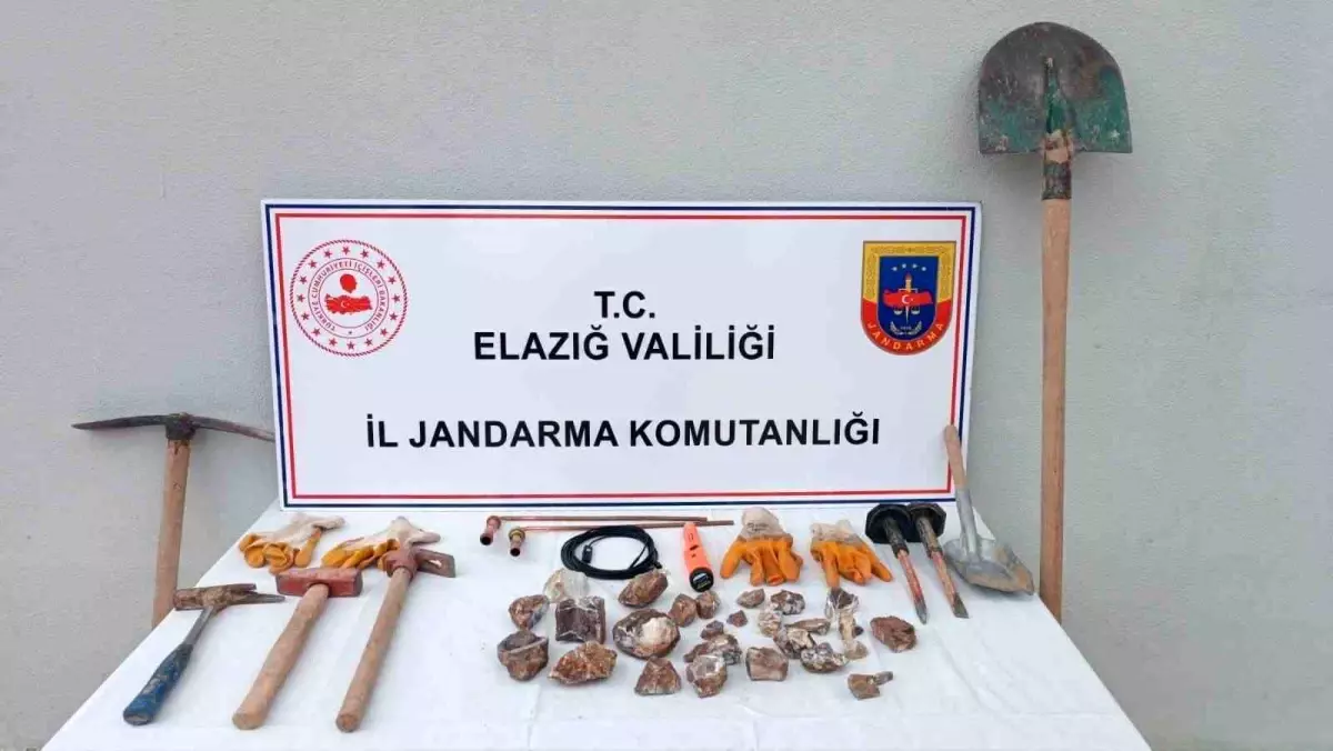 Elazığ’da Kaçak Kazı Yapan Şüpheli Yakalandı