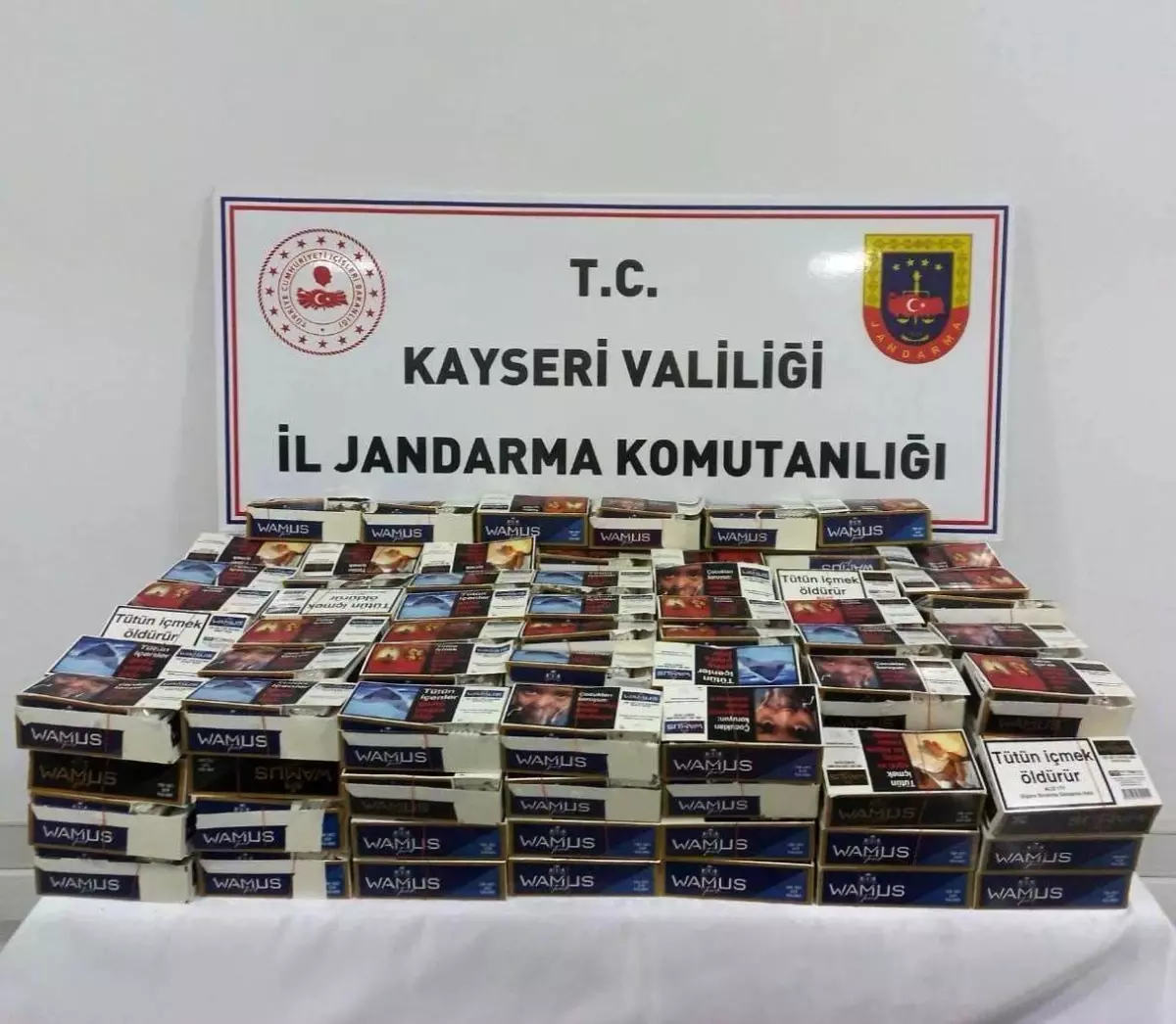 Kayseri’de 40 Bin Adet Kaçak Sigara Ele Geçirildi