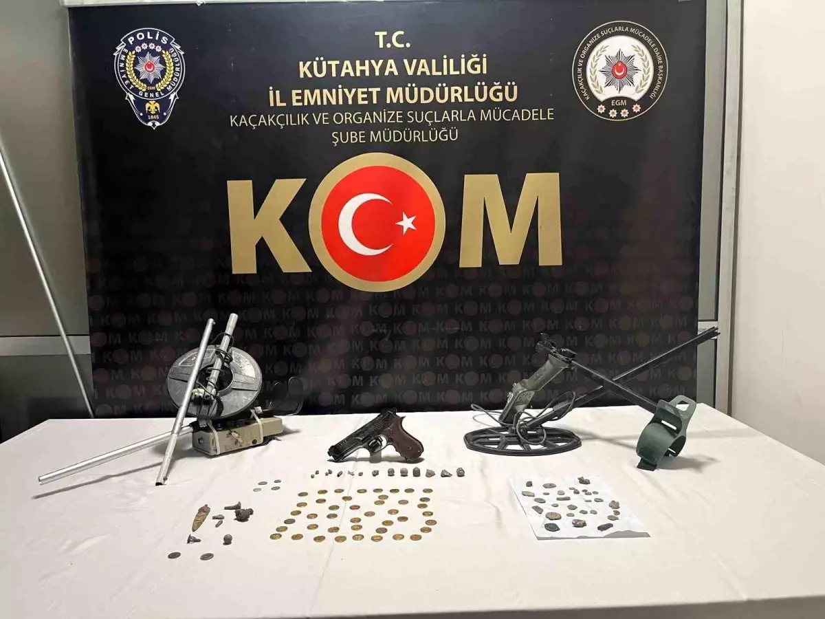 Kütahya’da Tarihi Sikke Kaçakçılığı Operasyonu