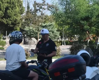 Mersin Bozyazı’da Motosiklet Sürücülerine Yönelik Denetim