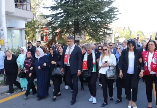 Milli Yol Partisi, İsrail’in Gazze Saldırılarına Karşı Protesto Düzenledi