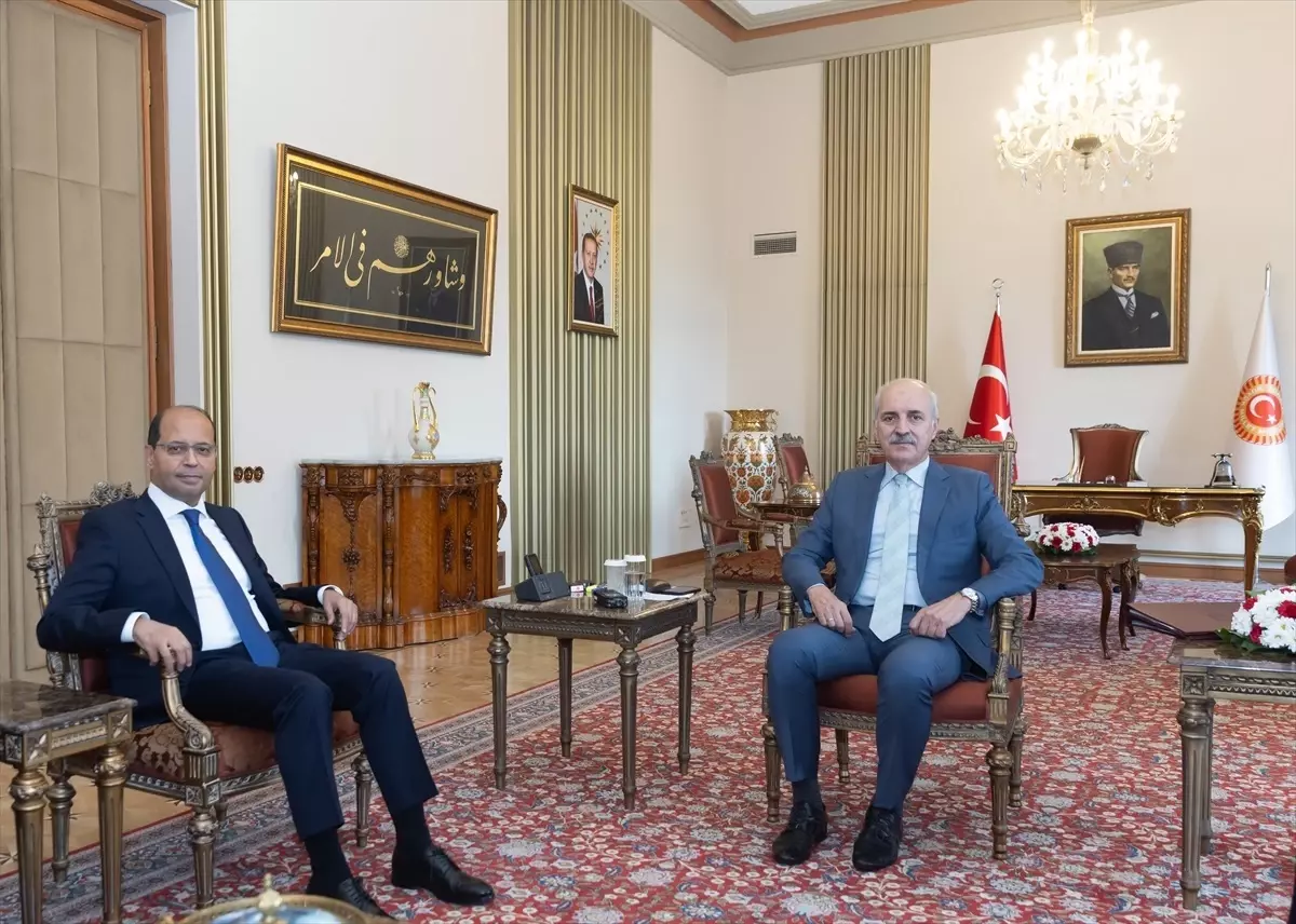 TBMM Başkanı Numan Kurtulmuş, Mısır Büyükelçisi’ni Kabul Etti