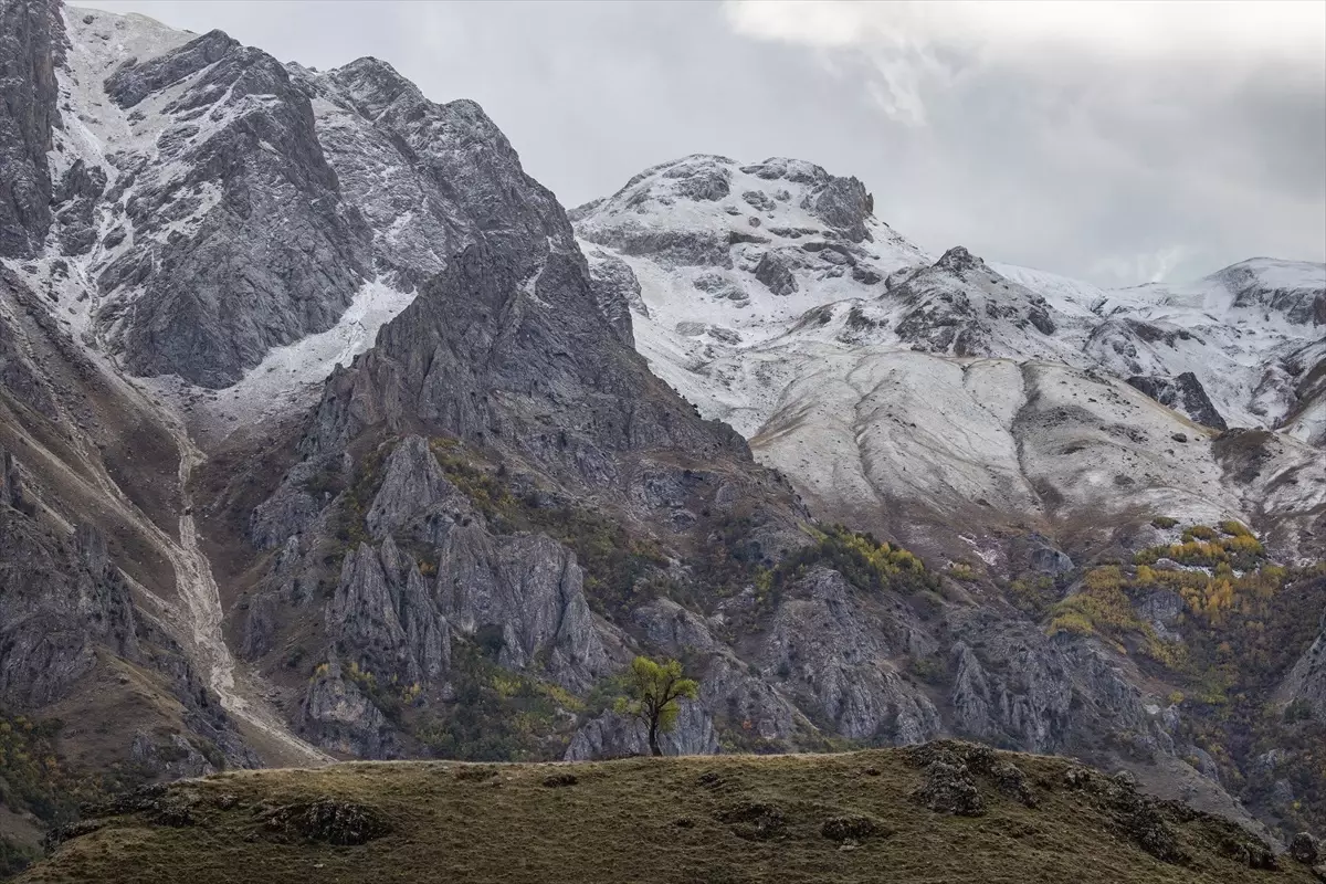 Tunceli’de Dağlar Karla Kaplandı