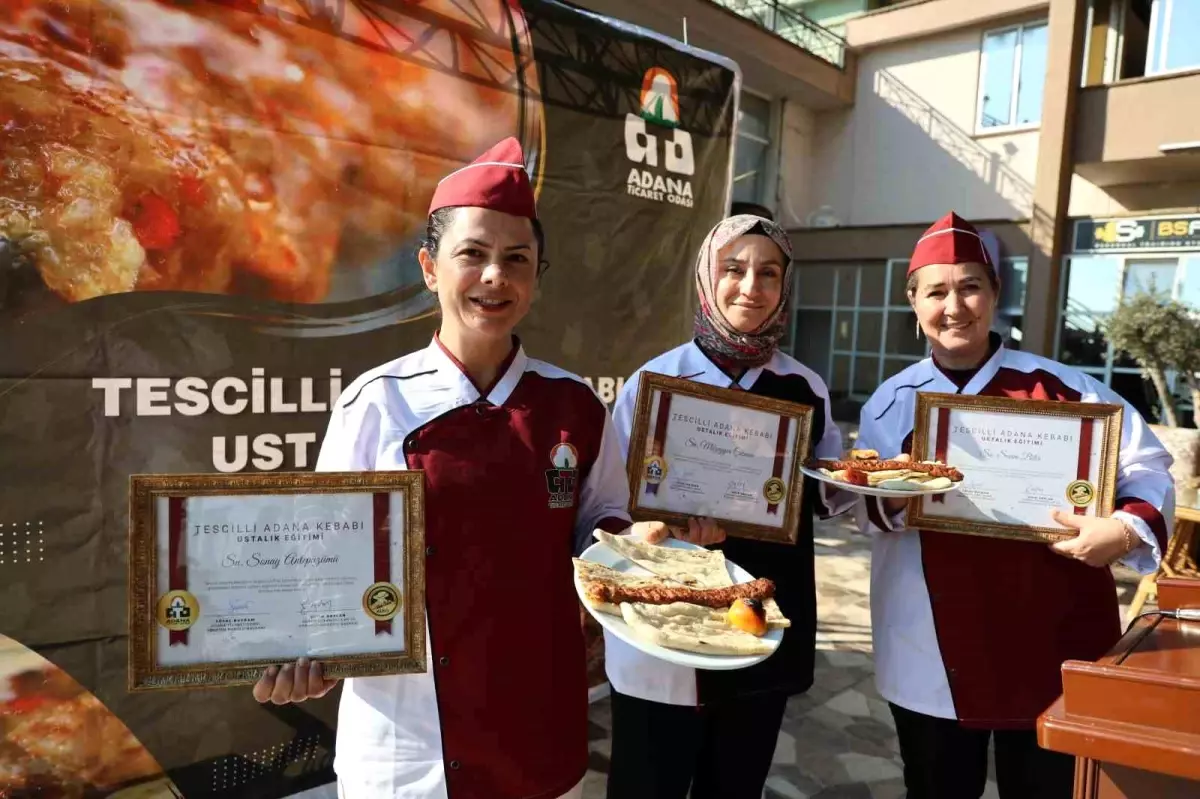 Adana’da 50 Kursiyer Kebap Yapımını Ustalarından Öğrendi