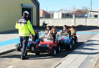 Ağrı’da Çocuklara Trafik Eğitimi Veriliyor