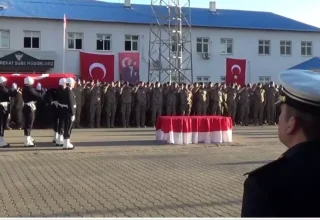 Atış eğitimi sırasında şehit olan polis için tören düzenlendi