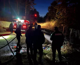 Çerkeş’te Yangın Korkusunu Yaşatmadan Söndürüldü