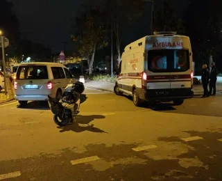 İnegöl’de Motosiklet ve Hafif Ticari Araç Çarpıştı: 1 Yaralı