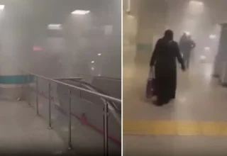 İstanbul Yenikapı metro istasyonunda yangın