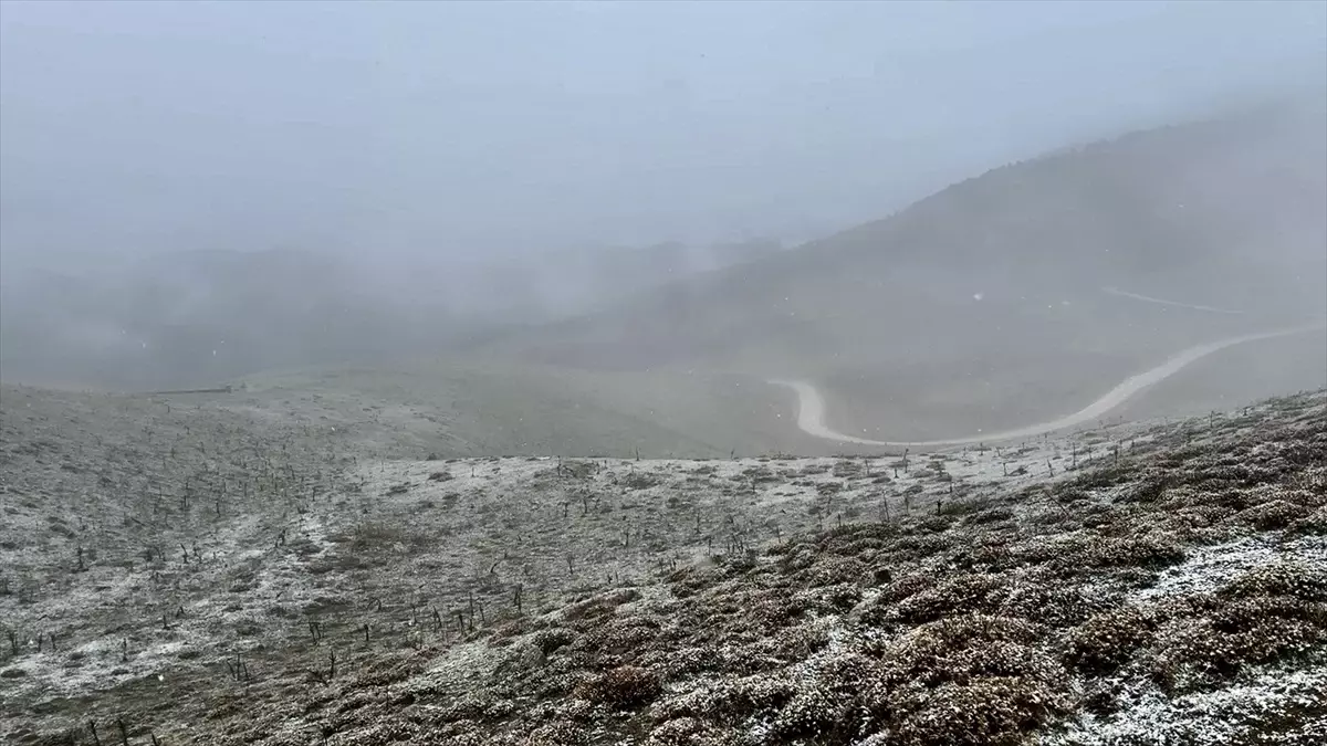 Tokat’ta Yüksek Kesimlerde Kar Yağışı ve Sis Etkili Oldu