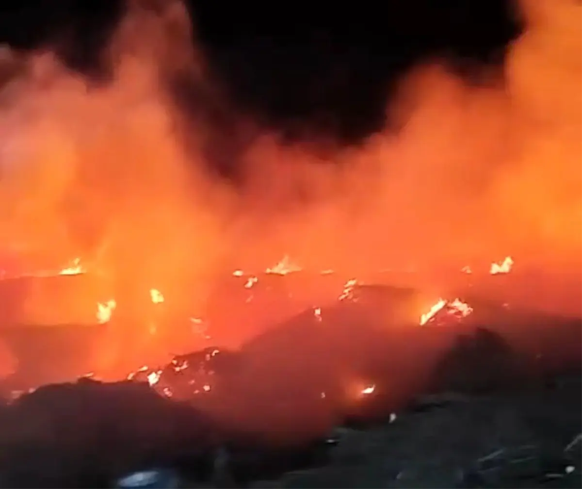 Adana’da Geri Dönüşüm Fabrikasında Yangın