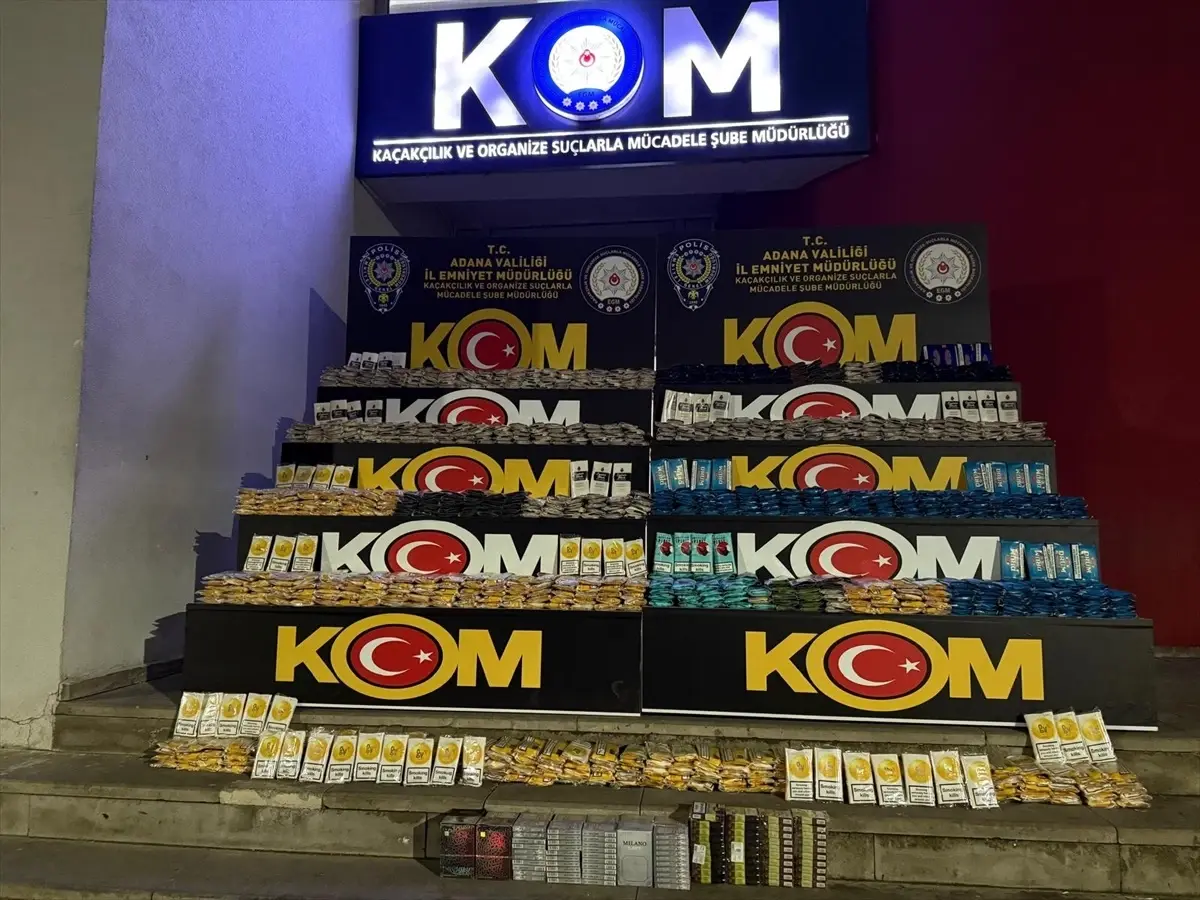 Adana’da Kaçakçılık Operasyonunda 348 Kilogram Tütün Ele Geçirildi