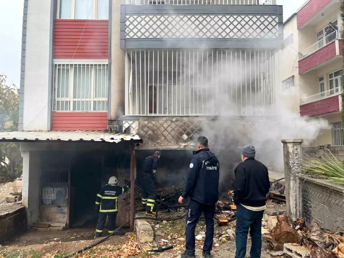 Adıyaman’da Klima Motorunda Yangın Korkuya Neden Oldu