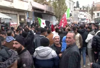 Adıyaman’da Suriyeliler kutlama yaptı