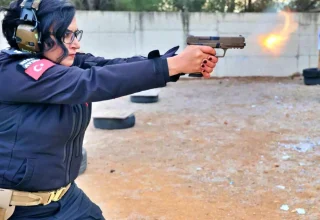 Antalya Emniyeti’nin Lara Corft’u: Eğitiminden geçen polis karanlıkta hedefi 12’den vuruyor
