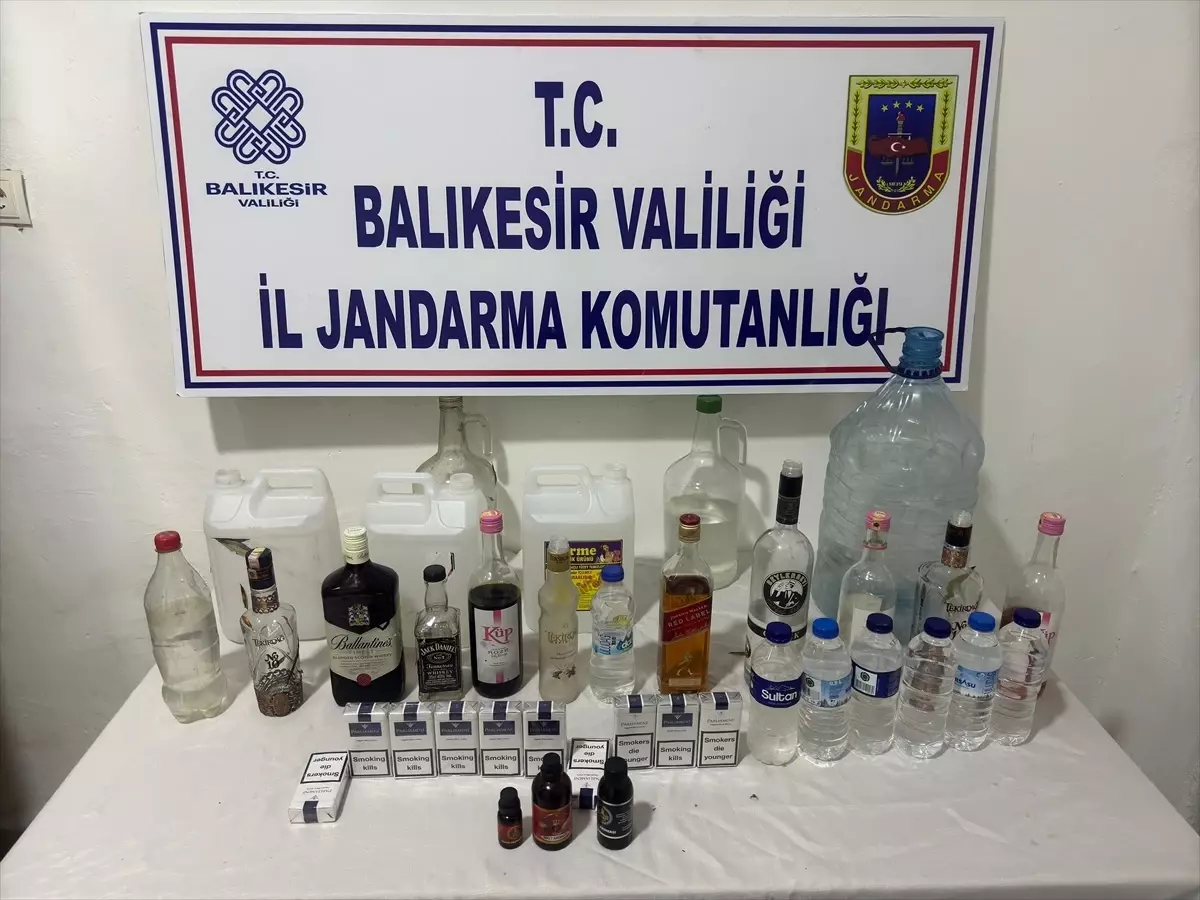 Balıkesir’de Sahte İçki Operasyonu: 2 Şüpheli Yakalandı