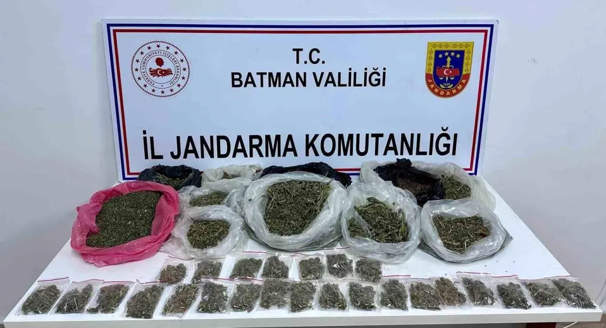 Batman’da Uyuşturucu Operasyonu: 6 Kilo 300 Gram Ele Geçirildi