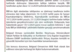 Belgrad Ormanı Tesisleri DKMP’ye Devredildi