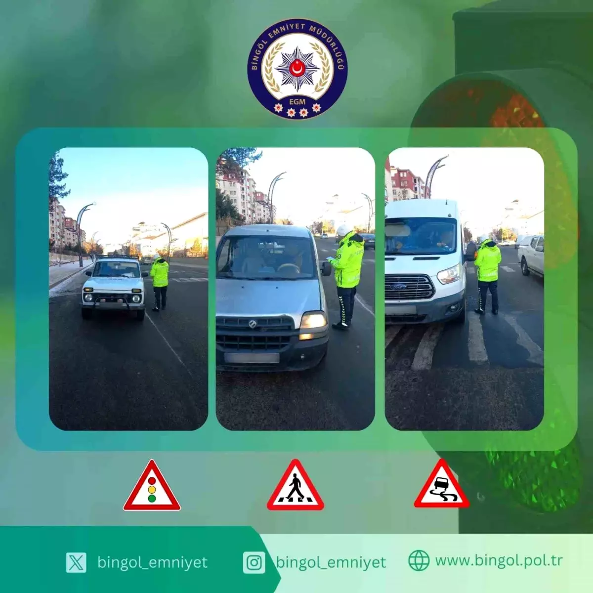Bingöl’de Trafik Denetimi: 99 Araç ve Sürücüye Ceza Kesildi
