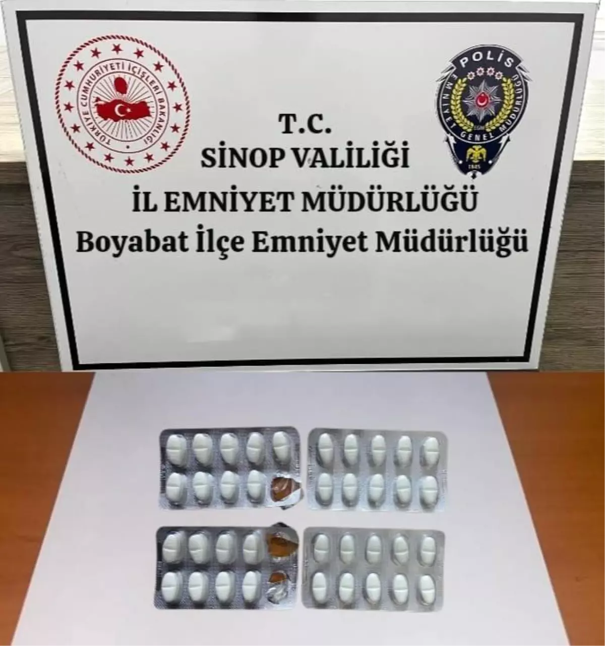 Boyabat’ta Uyuşturucu Operasyonu: 37 Adet Sentetik Ecza Ele Geçirildi