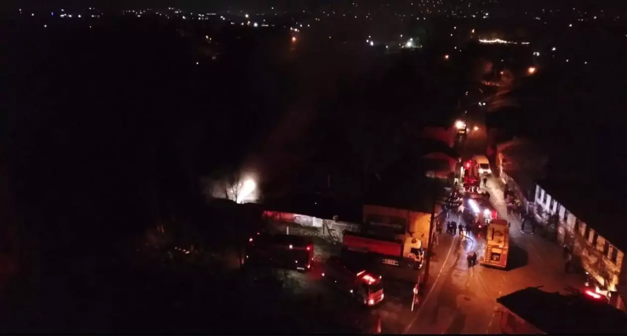 Bursa’da Restoranın Bulunduğu Çiftlikte Yangın Çıktı