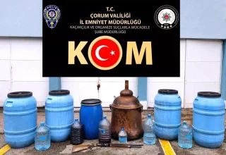 Çorum’da Kaçak Alkollü İçki Operasyonu: 920 Litre Ele Geçirildi
