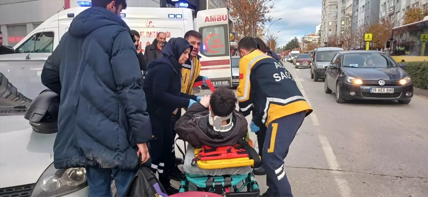 Çorum’da Motosiklet Kazası: Sürücü Yaralandı