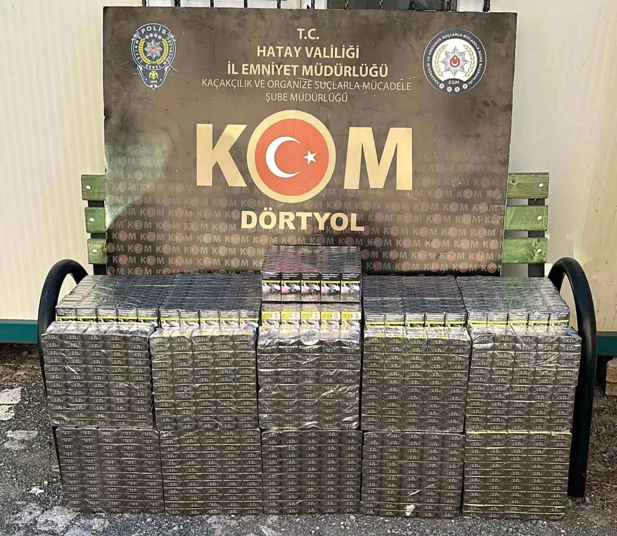 Dörtyol’da 1.310 Paket Kaçak Sigara Ele Geçirildi