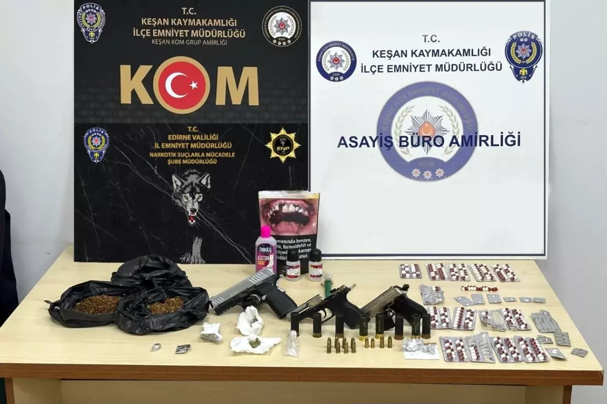 Edirne’de Eş Zamanlı Uyuşturucu Operasyonu: 20 Gözaltı