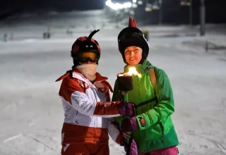 Erciyes Kayak Merkezi’nde Gece Kayağı Etkinliği Düzenlendi