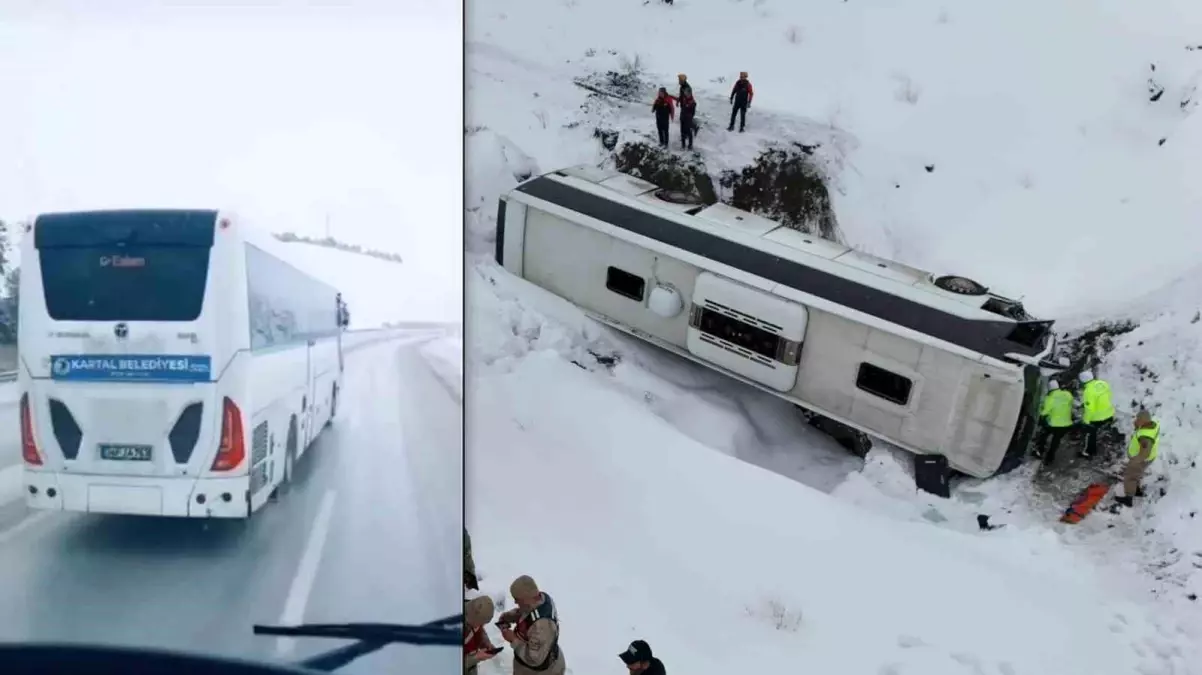 Erzincan’da Yolcu Otobüsü Şarampole Devrildi: 1 Ölü, 20 Yaralı