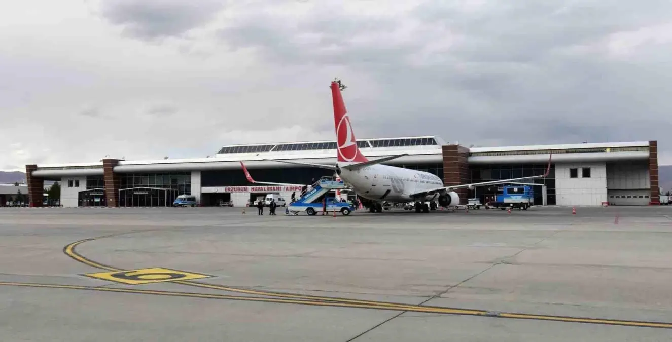 Erzurum Hava Limanı’ndan 2024’te 1 Milyon 81 Bin Yolcu Uçtu