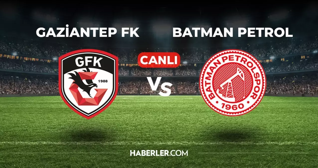 Gaziantep FK Batman Petrol CANLI izle! (ŞİFRESİZ) Gaziantep FK Batman Petrol maçı hangi kanalda, canlı yayın nerede ve nasıl izlenir?