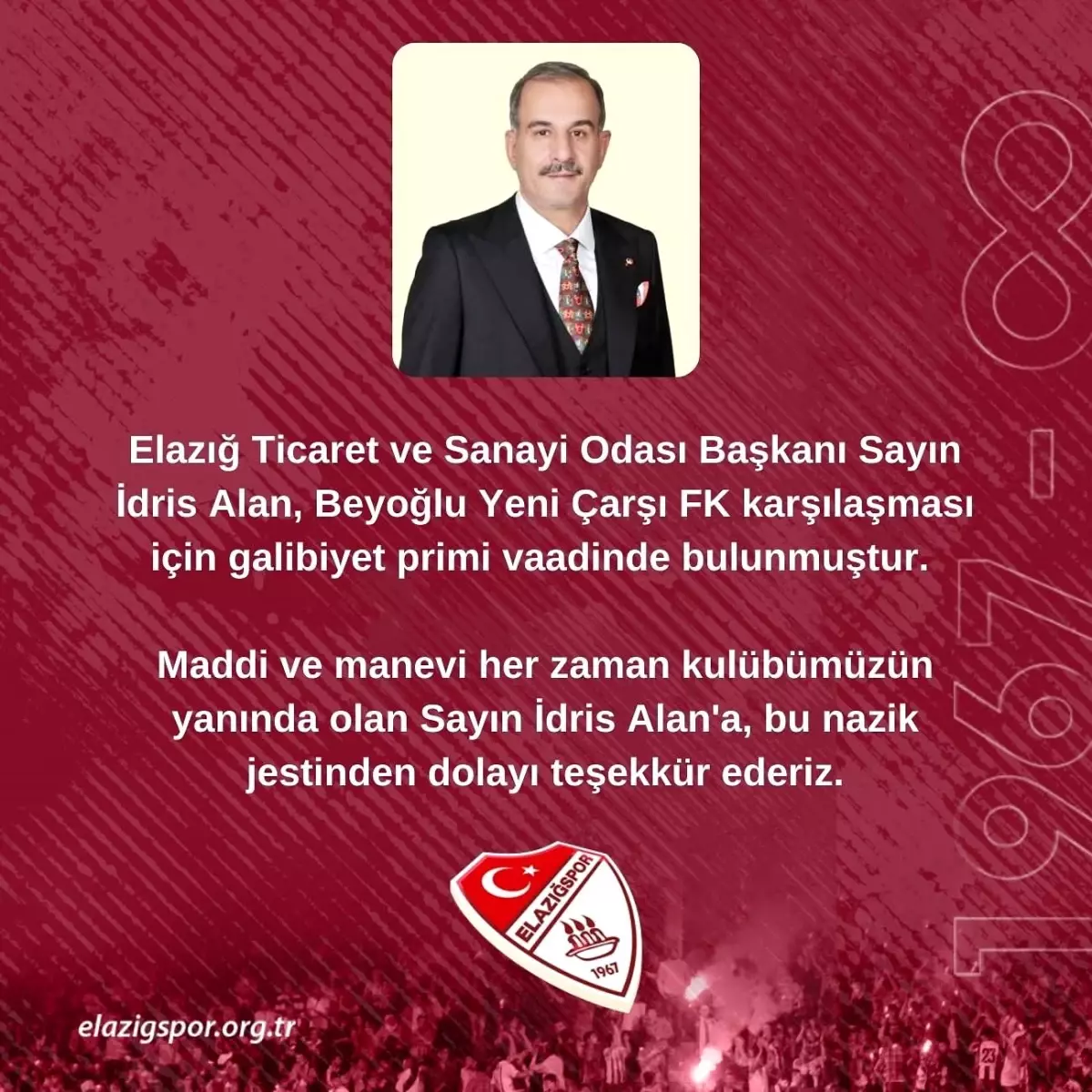 İdris Alan’dan Elazığspor’a Prim Sözü