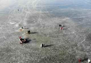 Kars Çıldır Gölü’nde Atlı Kızak Seferleri Başladı