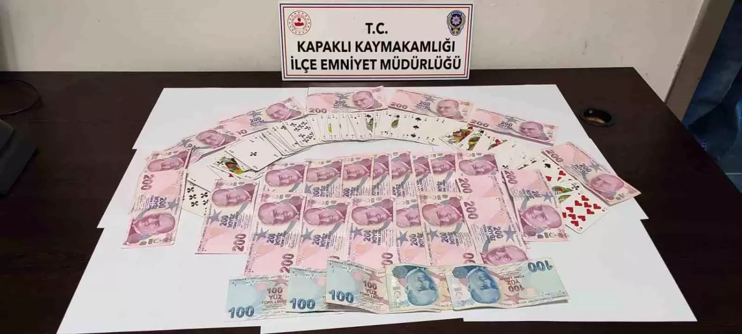 Tekirdağ’da Kumar Operasyonu: 5 Kişi Suçüstü Yakalandı