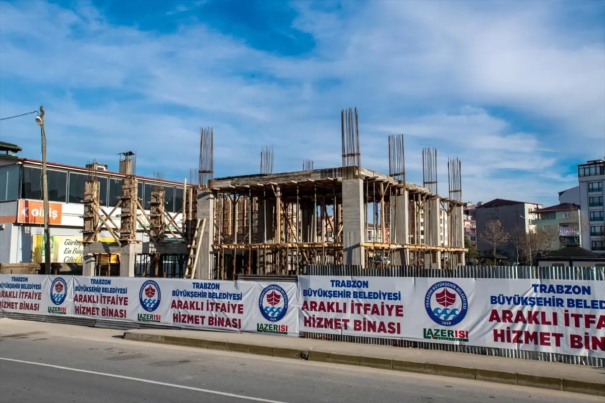 Trabzon’da İtfaiye Binaları İnşaatı Hızla Devam Ediyor