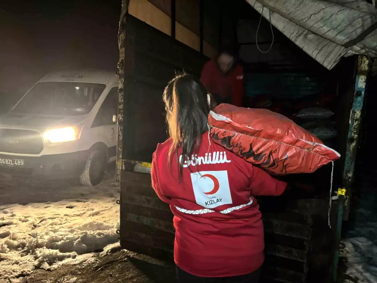 Türk Kızılay, Zorlu Kışta İhtiyaç Sahiplerine Kömür Yardımı Yapıyor