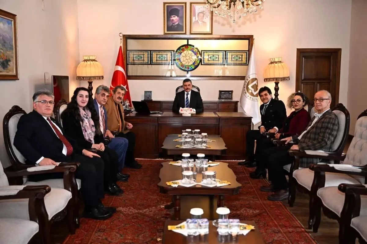 Vali Mustafa Çiftçi, ERSANDER Heyetini Kabul Etti
