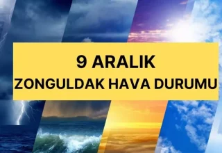 Zonguldak hava durumu | 9 Aralık Zonguldak’ta bugün hava nasıl? Zonguldak günlük ve 5 günlük hava durumu tahmini!