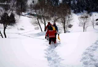 Gümüşhane’de 51 personelle gerçeği aratmayan çığ tatbikatı