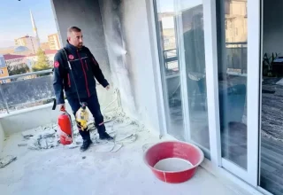 Siirt’te 11 Katlı Binada Yangın Çıktı