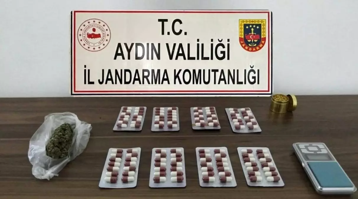 Aydın’da Uyuşturucu Operasyonu: 112 Sentetik Hap ve Esrar Ele Geçirildi