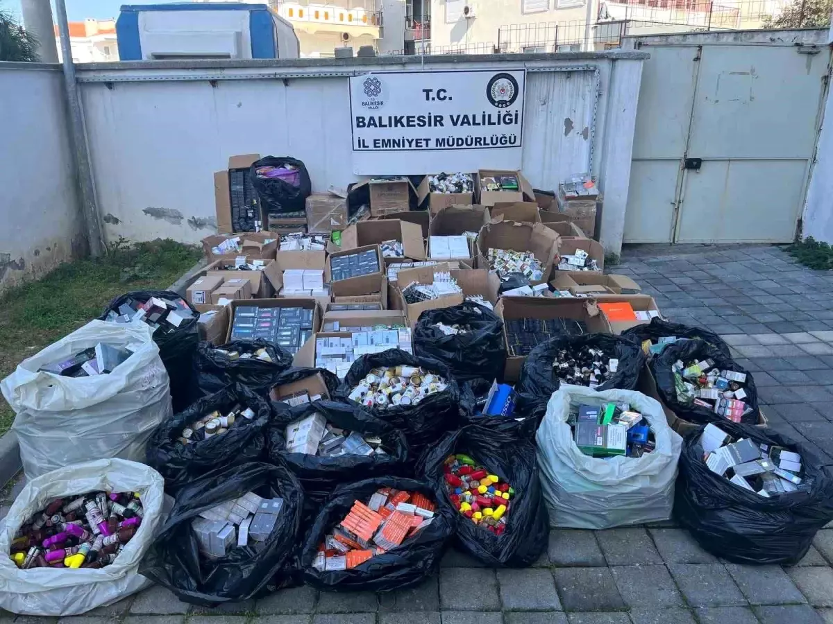 Ayvalık’ta Gümrük Kaçağı Ürünlere Büyük Operasyon