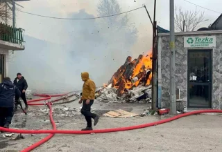 Bursa’da Geri Dönüşüm Tesisinde Yangın Çıktı