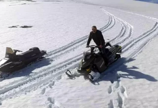 Doğa Tutkunları Kadırga Yaylası’nda Kar Motorlarıyla Turladı