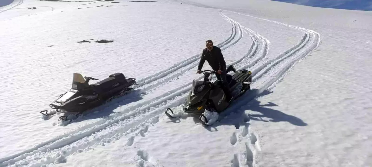 Doğa Tutkunları Kadırga Yaylası’nda Kar Motorlarıyla Turladı