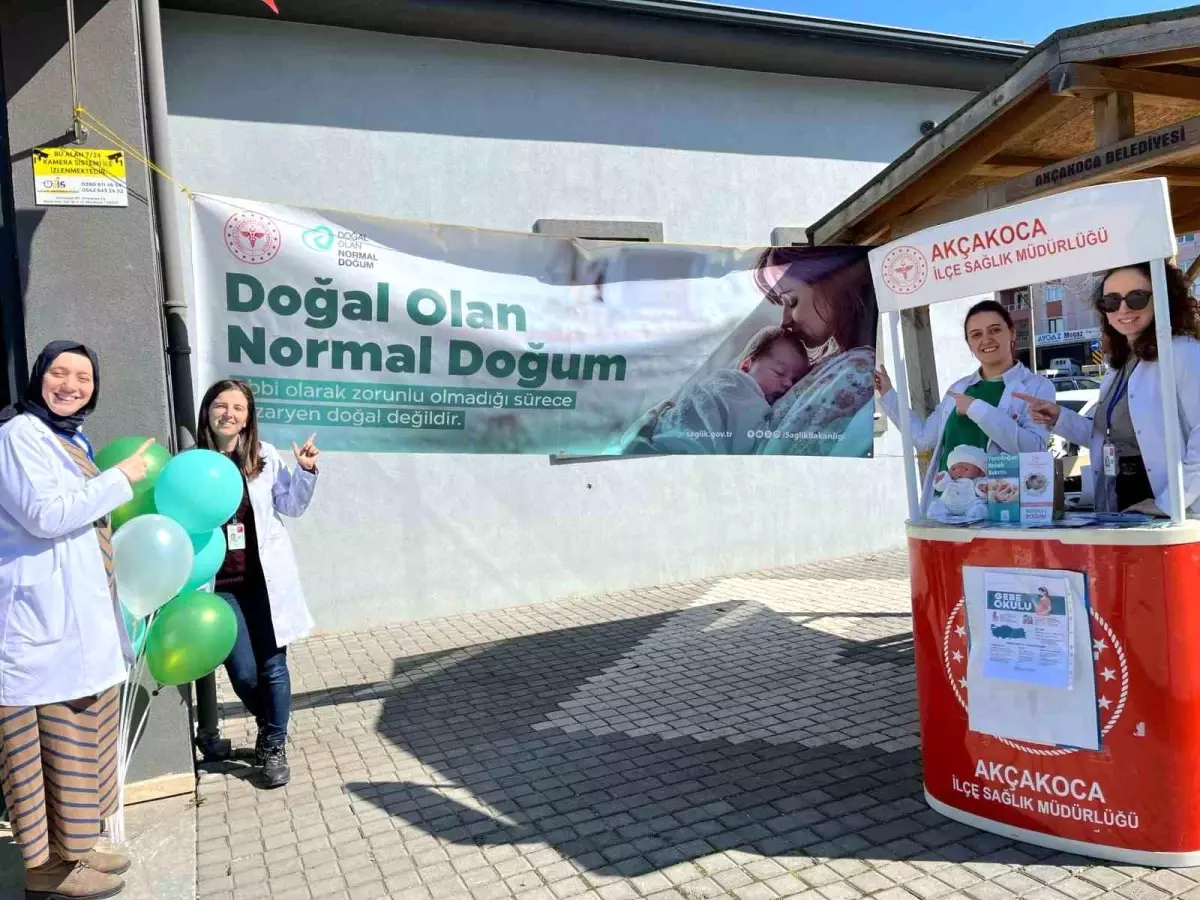 Düzce’de Aile Sağlığı Merkezinde Normal Doğum Standı Açıldı