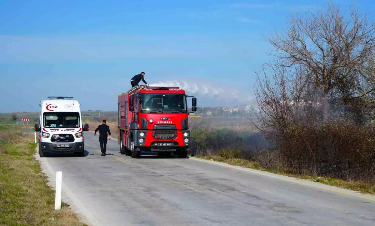 Edirne’de Yangın Paniği: Çiftlik Evi Kayıp Vermeden Söndürüldü